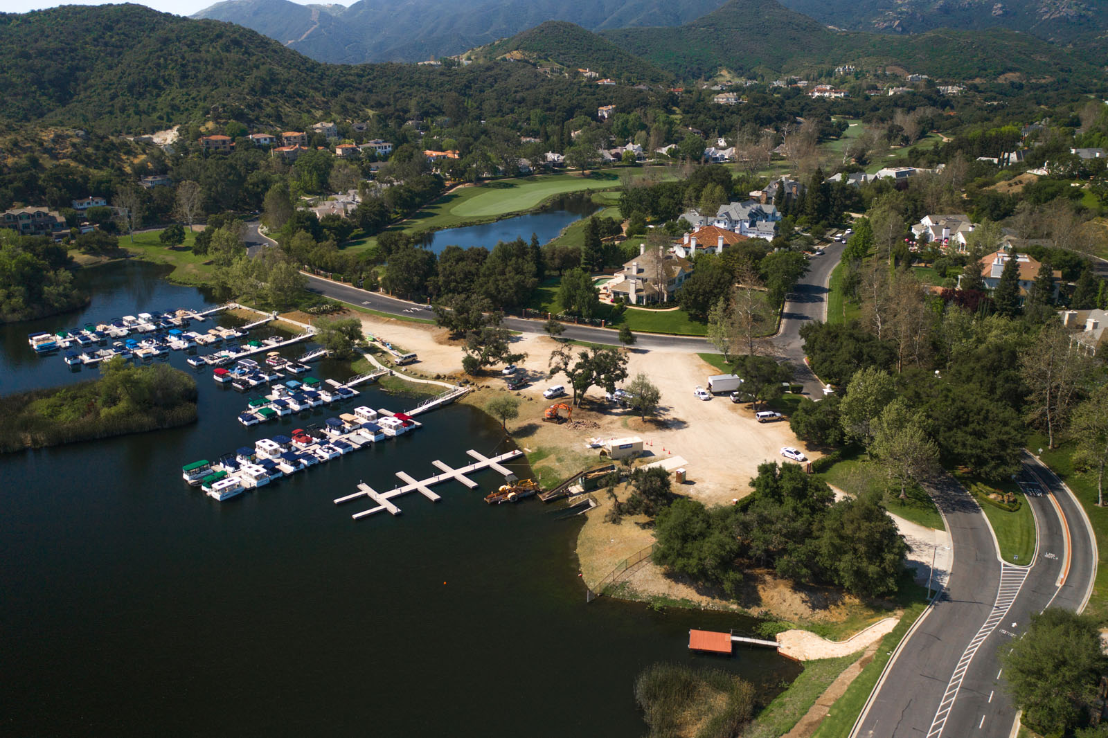 Boat docks at Stafford gate