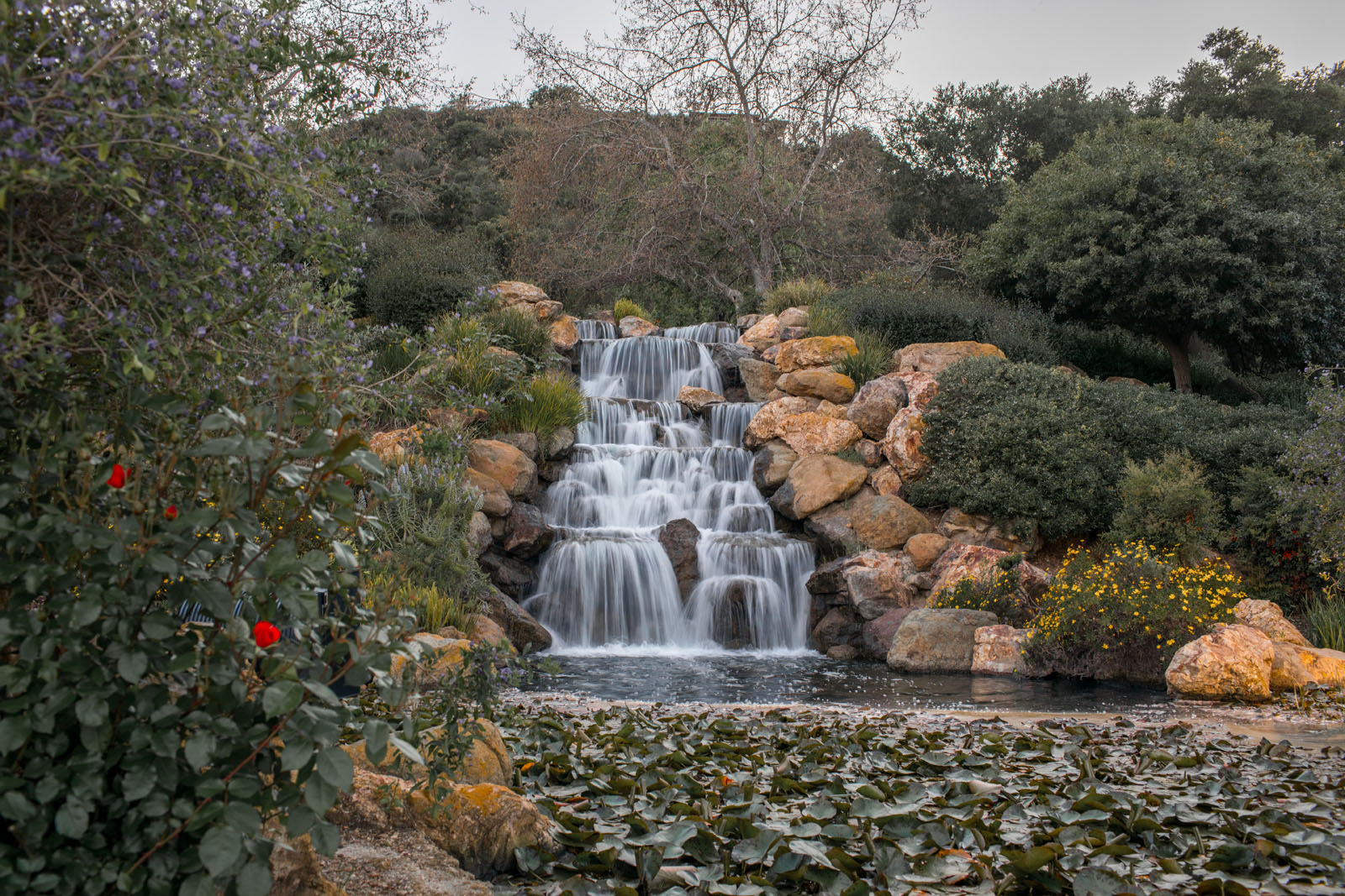 Waterfall at Lake Sherwood (perfect for weddings and special outdoor events)